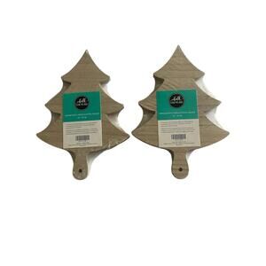 NWT Chalk Couture 2  9.5"  Decorative Tree Cutting Boards